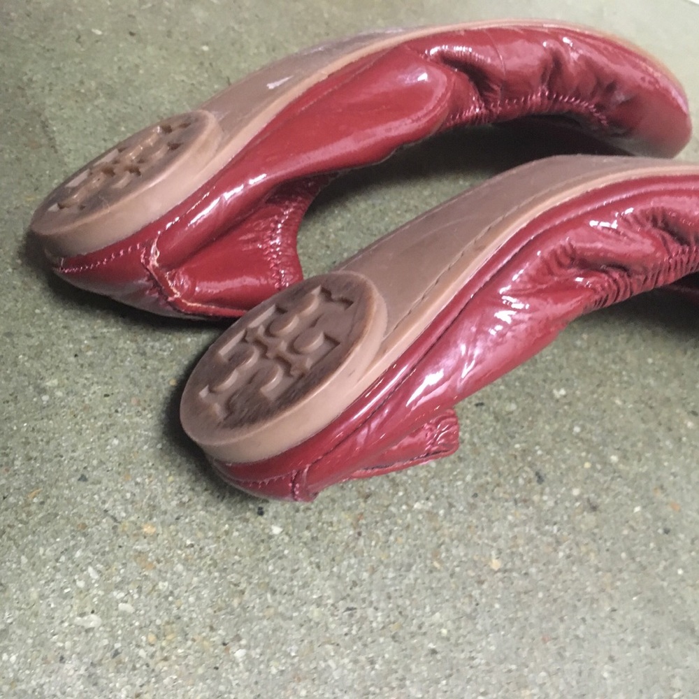 Tory Burch Red Flats Shoe Size 8.5 - Picture 5 of 7